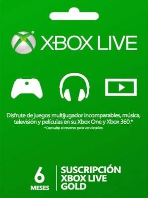 XBOX MEMBRESIA 6 MESES