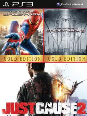 The Amazing Spider-Man Gold Edition Mas The Amazing Spider-Man 2 Gold Edition Mas Just Cause 2 PS3
