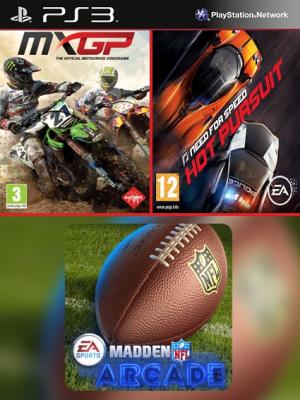 MXGP - The Official Motocross Videogame Mas Need for Speed Hot Pursuit Mas Madden NFL Arcade PS3