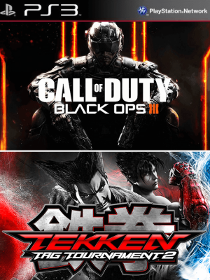 2 JUEGOS EN 1 Call of Duty: Black Ops III PS3 EN ESPAÑOL + TEKKEN TAG TOURNAMENT 2 PS3