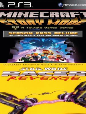 Pack Minecraft: Story Mode - Season Pass Deluxe + Star Wars: Racer Revenge ps3