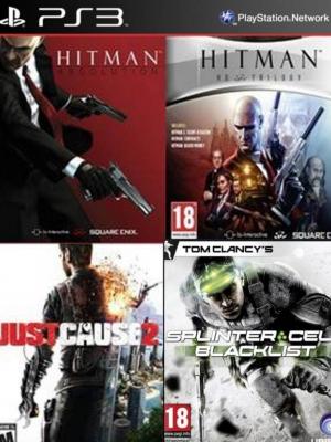 Hitman Trilogy HD Mas Hitman Absolution Special Edition Mas Just Cause 2 Ultimate Edition Mas Tom Clancys Splinter Cell Blacklist