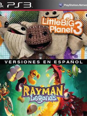 2 juegos en 1 LittleBigPlanet 3 Mas Rayman Legends PS3