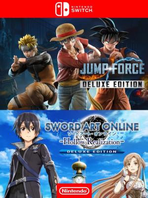 JUMP FORCE DELUXE EDITION mas SWORD ART ONLINE HOLLOW REALIZATION DELUXE EDITION - NINTENDO SWITCH