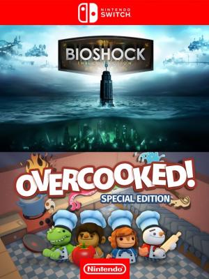 2 juegos en 1 BioShock The Collection mas Overcooked Special Edition - Nintendo Switch