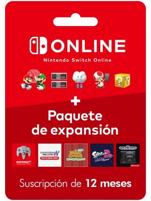 Nintendo Membresia 12 meses mas paquete de expansion - Cuenta