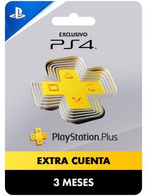 PSN PLUS EXTRA 3 MESES CUENTA PRINCIPAL PS4 